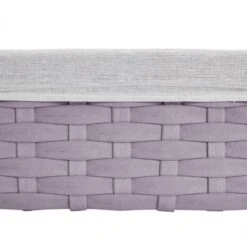 Juvale 5 Piece Set Woven Nesting Storage Baskets, Decorative Wicker Bins For Organizing, Lavender, 3 Sizes -Storage Basket Shop GUEST 330369ea af64 43a1 acf7 efdc58d68c47