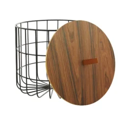 Set Of 2 Metal Storage Baskets Brown - Olivia & May -Storage Basket Shop GUEST 34fe30b9 c850 4747 b4b1 bcf20eec93bb