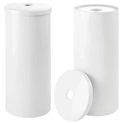 MDesign Toilet Tissue Roll Holder Canister Stand, Stores 3 Rolls, 2 Pack -Storage Basket Shop GUEST 35f181b6 3cd9 4fb2 a945 36e821fbbb6d