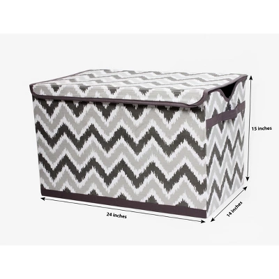 Bacati - MixNMatch Gray Storage Toy Chest 3 Bacati - MixNMatch Gray Storage Toy Chest