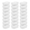 Sterilite Medium Storage Tray Containers With Sturdy Banded Rim And Textured Bottom For Desktop And Drawer Household Organization, Clear, 24 Pack -Storage Basket Shop GUEST 371adf79 2c9f 49bb bdf7 a27c6727a52f