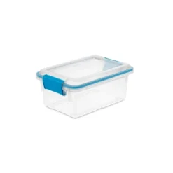Sterilite Multipurpose 7.5 Quart Clear Plastic Storage Container Tote Box With Secure Latching Lids For Home And Office Organization