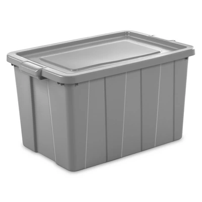 Sterilite Tuff1 30 Gallon Plastic Storage Tote Container Bin W/ Lid (4 Pack) 3 Sterilite Tuff1 30 Gallon Plastic Storage Tote Container Bin W/ Lid (4 Pack)