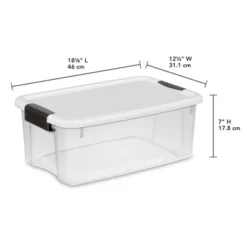Sterilite 4 Sets Of 116-Quart & 6 Sets Of 18-Quart Heavy-Duty Stackable Clear Latch Lid Storage Container Tote For Home Organization -Storage Basket Shop GUEST 3aa69cab 06e8 4fc2 8069 24a1e3a800fa