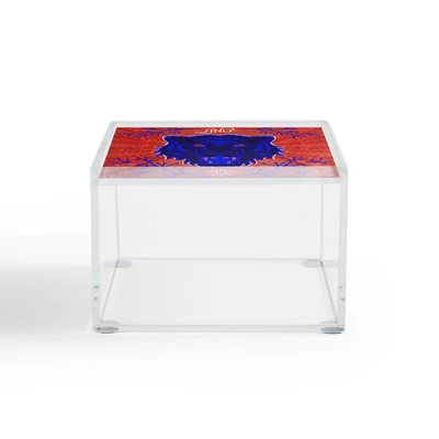 Caroline Okun Bengal Tiger Blue 4" X 4" Acrylic Box - Deny Designs 4 Caroline Okun Bengal Tiger Blue 4" X 4" Acrylic Box - Deny Designs - Image 2