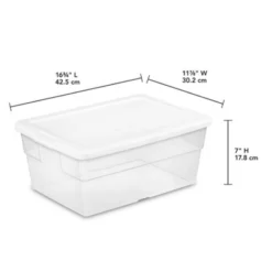 Sterilite 16 Qt Clear Plastic Secure Latching Storage Containers, 12 Pack & 6 Quart Lidded Storage Tote For Home And Office Organization, 24 Pack 10 Sterilite 16 Qt Clear Plastic Secure Latching Storage Containers, 12 Pack & 6 Quart Lidded Storage Tote For Home And Office Organization, 24 Pack -Storage Basket Shop GUEST 3ba6680e dd32 4d6a a988 f80a20f5ff54