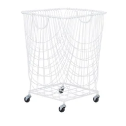 French Country Iron Storage Cart White - Olivia & May -Storage Basket Shop GUEST 3c05068b e584 4d46 a190 cc90b8170622