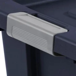 Sterilite Tuff1 30 Gallon Plastic Stackable Basement Garage Attic Storage Organizer Tote Container Bin With Latching Lid, Dark Indigo Blue (8 Pack) -Storage Basket Shop GUEST 3c6a8497 8d41 4a44 bda7 2d4d29b4916a