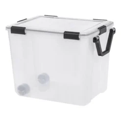 IRIS WeatherPro Plastic Storage Bin Clear With Lid -Storage Basket Shop GUEST 3d03e06e 6db9 47da b270 e8a80e2ea8db