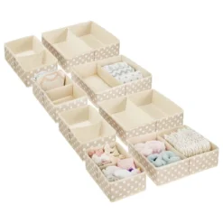 MDesign Fabric Dresser Drawer Storage Organizers, Set Of 8 -Storage Basket Shop GUEST 3d164e94 992c 43f8 aa8a ca3a74ad5a37
