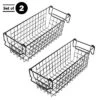 Set Of 2 Storage Bins - Basket Set For Toy, Kitchen, Closet, And Bathroom Storage - Small Shelf Organizers With Handles By Home-Complete (Black) -Storage Basket Shop GUEST 40584bda d8ae 44b7 9a50 0ed0ceb9ddc2