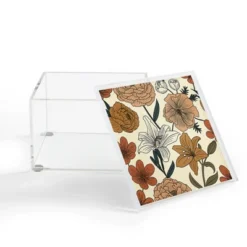 Emanuela Carratoni Spring Floral Mood 4" X 4" Acrylic Box - Deny Designs