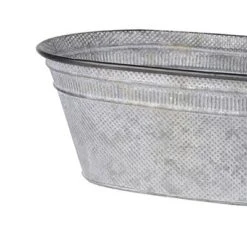 Clemson Oval Metal Tubs Silver 3pk - A&B Home