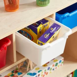 Educator Direct Scoop Front Multipurpose Storage Bins, Cubby Compatible, 5-Piece -Storage Basket Shop GUEST 45273fc7 8736 46f8 a823 108ea8ce383d