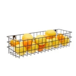 Farmlyn Creek 3 Pieces Black Wall Mounted Wire Baskets, Hanging Organizers For Kitchen Storage, Assorted Sizes -Storage Basket Shop GUEST 45819ee1 08ab 4eaa 8f9d 109d7429727b