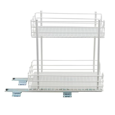 Household Essentials 12" 2-Tier Pantry Organizer White 5 Household Essentials 12" 2-Tier Pantry Organizer White - Image 3