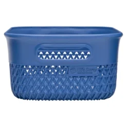 Life Story Lightweight Heavy Duty Storage Woven Basket 4 Quarts, Blue (14 Pack) -Storage Basket Shop GUEST 46aec620 96c4 4ac7 aab6 7b169d777076