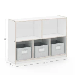 Guidecraft EdQ 2-Shelf 5-Compartment Storage - 30" -Storage Basket Shop GUEST 47db1d8d 44d4 4f5c a5bb d0e6aca06145