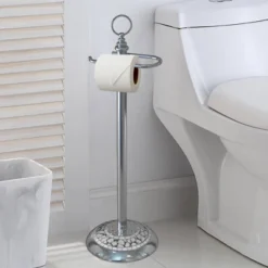 Freestanding Toilet Tissue Holder Chrome/Ice - Nu Steel 7 Freestanding Toilet Tissue Holder Chrome/Ice - Nu Steel -Storage Basket Shop GUEST 48c144eb 68cd 48ee aea6 4f19b005fb08