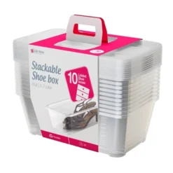 Life Story 5.7 L Clear Shoe & Closet Storage Box Stacking Container -Storage Basket Shop GUEST 49378071 a4ba 473b a0bd 92671fa95a2a