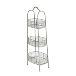 41" 3 Tier Rustic Farmhouse Iron Basket Stand - Olivia & May -Storage Basket Shop GUEST 496eb1d8 0cef 44a0 8857 323566b0c2ea