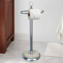 Freestanding Toilet Tissue Holder Chrome/MOP - Nu Steel