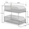NEX 2 Tier Sliding Wired Basket Drawer Organizer Silver -Storage Basket Shop GUEST 4a23ef11 7ad5 4937 90cd 0e41b239c6d3
