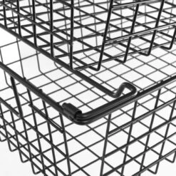 Set Of 2 Storage Bins - Basket Set For Toy, Kitchen, Closet, And Bathroom Storage - Medium Shelf Organizers With Handles By Home-Complete (Black) -Storage Basket Shop GUEST 4ad5674b 2d01 4b49 9b66 366a3a02b7a2