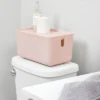 Cade Lidded Storage Bin Blush - IDESIGN -Storage Basket Shop GUEST 4d5982ec a14f 4b09 8458 50c12f331de2