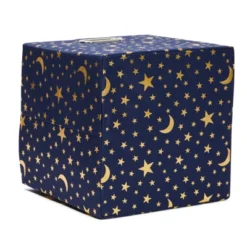 Okuna Outpost 4 Pack Fabric Storage Cube Bins, Cube Organizer, Blue With Gold Moons And Stars (11 X 11 In) -Storage Basket Shop GUEST 4ec27c96 d5f5 4bdd b24d 0b822ec15352