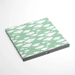 Bacati - Clouds In The City Mint//Gray Storage Box Large -Storage Basket Shop GUEST 4f2cf36c fc93 4c04 a666 a6886ca36c21