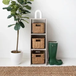 Paxberry Cube Organizer Whitewash - Signature Design By Ashley -Storage Basket Shop GUEST 4f4c1c5a 483e 47db 8a5e a26e1baa70ac