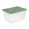 Sterilite Stackable 56 Quart Storage Tote Organizing Home And Office Containers With Secure Latching Lid And Built In Handles, (24 Pack) -Storage Basket Shop GUEST 4fbb6eef c12d 468e 8448 45b76136a4c9 2