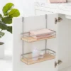 Over The Cabinet Tiered Shelves With Wood - Brightroom™ -Storage Basket Shop GUEST 501c74f5 2b0b 44cc b168 4a5bc1472ca0