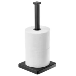 MDesign Modern Metal Free-Standing Toilet Paper Stand, Holds 3 Rolls -Storage Basket Shop GUEST 507d161e dc46 45e5 8a7d c38bfb3cbecb