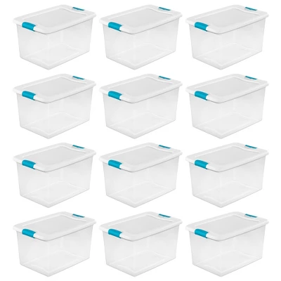 Sterilite 64 Quart Clear Plastic Stackable Storage Container Bin Box Tote With White Latching Lid Organizing Solution For Home & Classroom 11 Sterilite 64 Quart Clear Plastic Stackable Storage Container Bin Box Tote With White Latching Lid Organizing Solution For Home & Classroom - Image 9