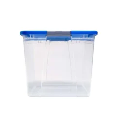 Homz 64 Quart Secured Seal Latch Extra Large Single Clear Stackable Storage Container Tote With Blue Lid For Home, Garage, Or Basement (2 Pack) 8 Homz 64 Quart Secured Seal Latch Extra Large Single Clear Stackable Storage Container Tote With Blue Lid For Home, Garage, Or Basement (2 Pack) -Storage Basket Shop GUEST 518b38cf cc6d 415f beb2 121e1ba78b88