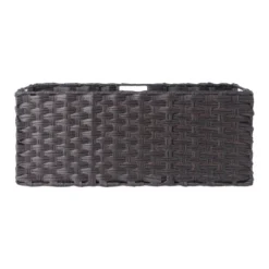3pc Melanie Woven Fiber 2 Small And 1 Large Basket Set Chocolate - Winsome -Storage Basket Shop GUEST 51c52579 8202 47d4 b47a a6a3b645c755