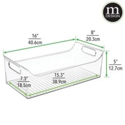 MDesign Plastic Storage Organizer Bin For Child/Kids Items, 2 Pack - Sea Blue -Storage Basket Shop GUEST 526f3933 d467 4a1c 9930 cc53eb610772