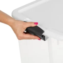 Sterilite Clear Stackable Set Of 70 Quart Ultra Latch Storage Boxes (4 Pack) & 64 Quart Container Totes (6 Pack) With Latching Lids -Storage Basket Shop GUEST 52e7a423 de4f 4cbe 9412 795239ac562a