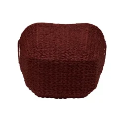 Household Essentials Tall Scoop Basket Paper Rope Burgundy -Storage Basket Shop GUEST 5398243e 0386 468f 954f f37a28b2a5a9