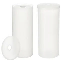 MDesign Toilet Tissue Roll Holder Canister Stand, Stores 3 Rolls, 2 Pack -Storage Basket Shop GUEST 53f4c584 c0aa 41d9 a874 d787d9a298ab