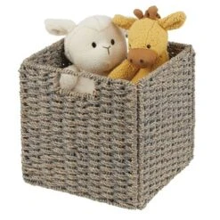 MDesign Woven Seagrass Home Storage Basket For Cube Furniture, 2 Pack -Storage Basket Shop GUEST 54863fcd 28f3 4611 9e02 02fafa0e7af5