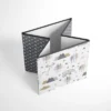 Bacati - Woodlands Gray/Beige Neutral Cotton Storage Box Small -Storage Basket Shop GUEST 54e7a2ba 1f53 4194 9f0f e295c9575b79