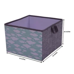 Bacati - Clouds In The City Mint//Gray Storage Box Large -Storage Basket Shop GUEST 568b8a14 fda5 42e0 9cf4 5974116341bc