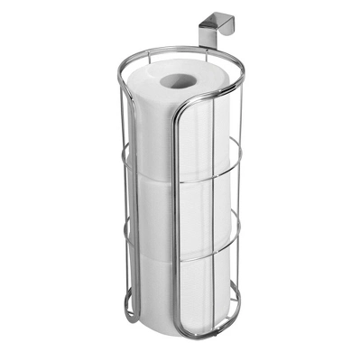 MDesign Metal Over The Tank Toilet Tissue Paper Roll Holder 4 MDesign Metal Over The Tank Toilet Tissue Paper Roll Holder - Image 2
