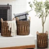 3pk Banana Leaf Storage Baskets Brown - Olivia & May -Storage Basket Shop GUEST 58755028 8706 4e1a a844 0629e8f9f15d