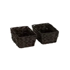 Household Essentials Set Of 4 Hyacinth Stained Baskets Brown -Storage Basket Shop GUEST 591680ac fafe 499a 87f3 ffe80eece14b