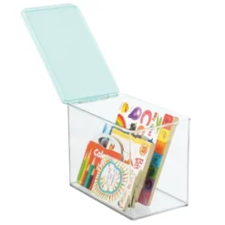 MDesign Plastic Stackable Closet Storage Bin Box With Lid -Storage Basket Shop GUEST 5932ca15 841e 41be b445 4710a5095488