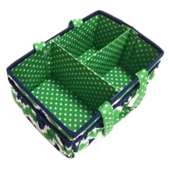 Bacati - Mix N Match Navy/Green Storage Caddy -Storage Basket Shop GUEST 5add87ca e154 446f bfa3 48f944222b86